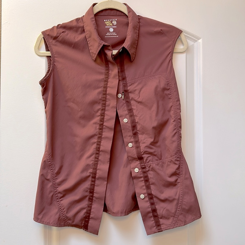Mountain Hardware Quick Drying Sleeveless Mauve P… - image 1